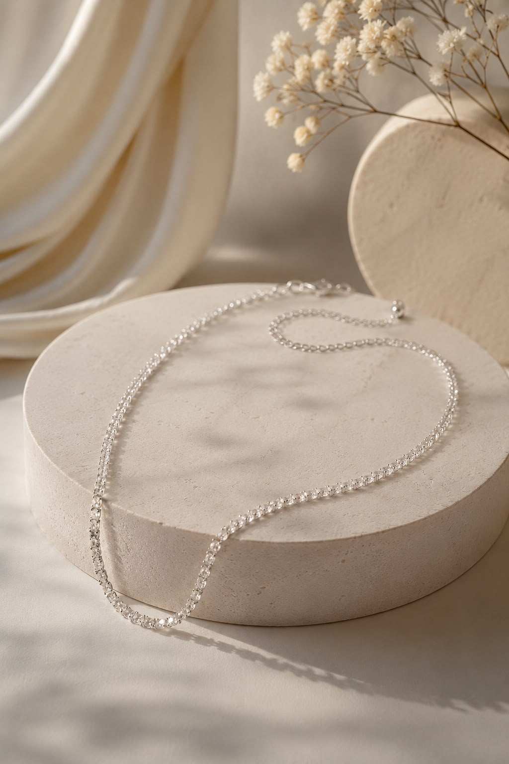 COLAR CHOKER RIVIERA CRISTAL — SEMIJOIAS — PRATA 50