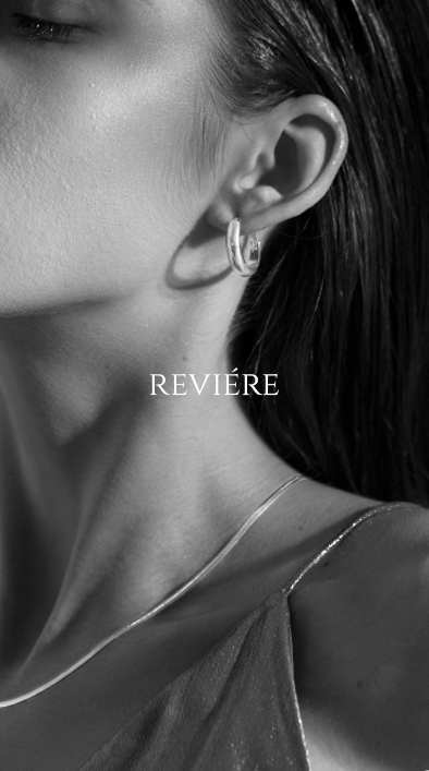 Editorial REVIÉRE — detalhe de brinco em prata